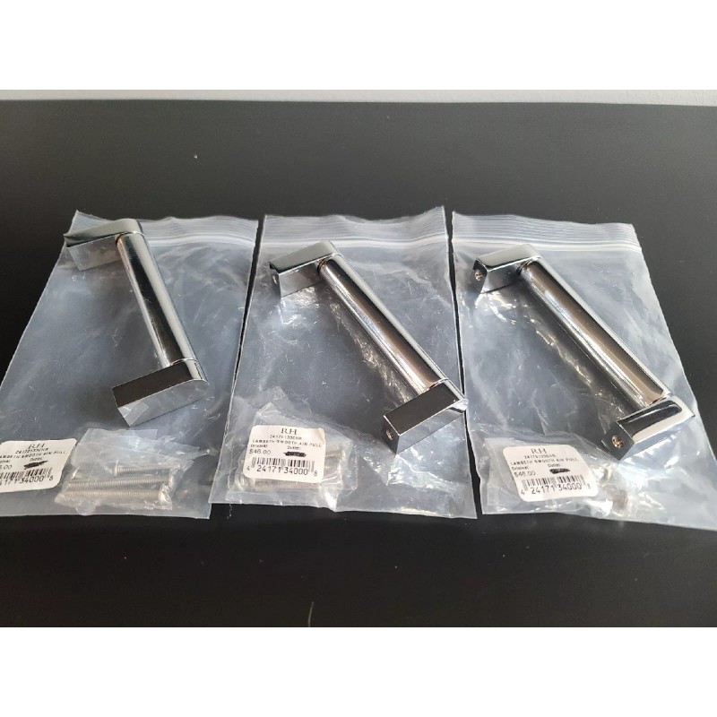 Restoration Hardware Lambeth Smooth Chrome 4 inch Pull 24170133CHR