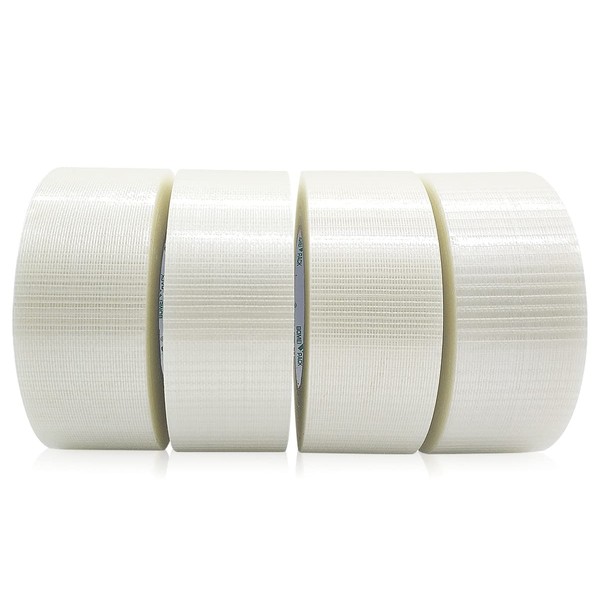 BOMEI PACK BOMEI PACK 4Rolls Bi Directional Filament Tape, Fiberglass
