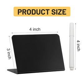 20Pcs Mini Chalkboard Signs for Food,Small L-Shaped Food Labels for Party Buffet,Table Chalkboard Signs for Weddings,Birthday,Parties,Carnival Prom Activities