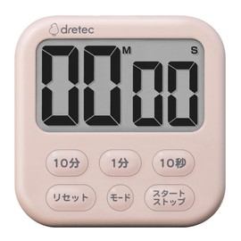 Dretec Timer, Studying, Kitchen, Large Screen, Magnet, Digital, Shabon 6, Pink
