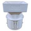 6x4x4 Downspout Adapter (White)