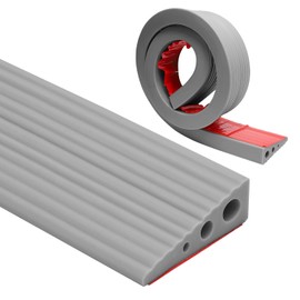 Threshold Ramp 100 x 6.5 x 1 cm, PVC Wheelchair Ramp, Non-Slip Surface, Rubber Ramp, Threshold Ramp for Wheelchair, Pram, Walker or E-Scooter (Grey, 2.5)