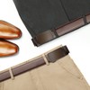 Dante Men's Real Leather Ratchet Dress Belt with Automatic Buckle,Elegant