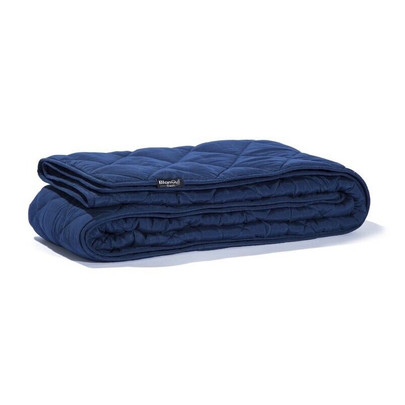 BlanQuil Genuine Blanquil 12lbs Weighted Blanket, Navy - Decreased Anxiety