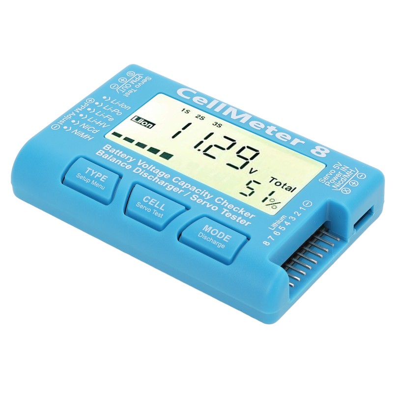 Digital Battery Capacity Checker Voltage Tester Meter for LiPo Life