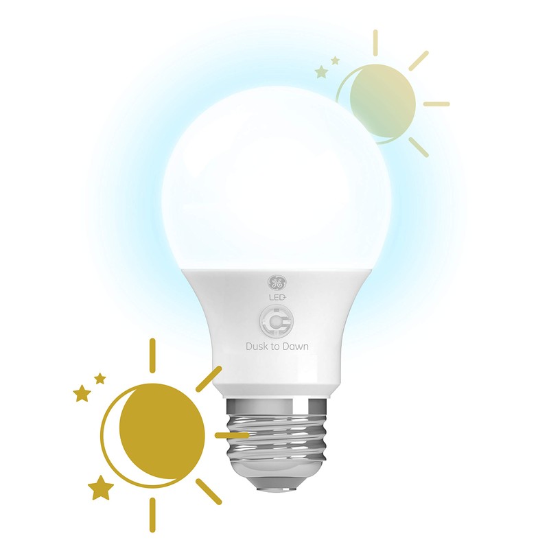 GE LED+ Dusk to Dawn Daylight A19 (1-Pack)