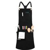 QeeLink Professional Grade Chef Apron for Kitchen, BBQ and Grill