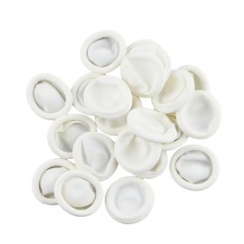 FOMIYES 1pack Disposable Rubber Anti-static Fingertip Protectors for Nail Art Use and Electronic Repair Flexible Easy to Wear White