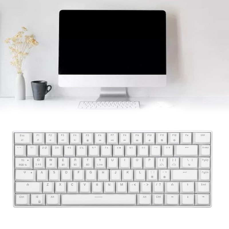 Mechanical Keyboard 82 Keys RGB Wireless 2.4G BT3.0 Type C