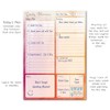 A5 Daily Planner 50 Sheet Note Pad with Schedule, Priority,