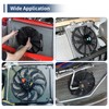 12 Inch Chrome Slim Fan Push Pull Electric Radiator Cooling