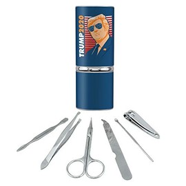 Gold Trump 2020 Stainless Steel Manicure Pedicure Grooming Beauty Care Travel Kit