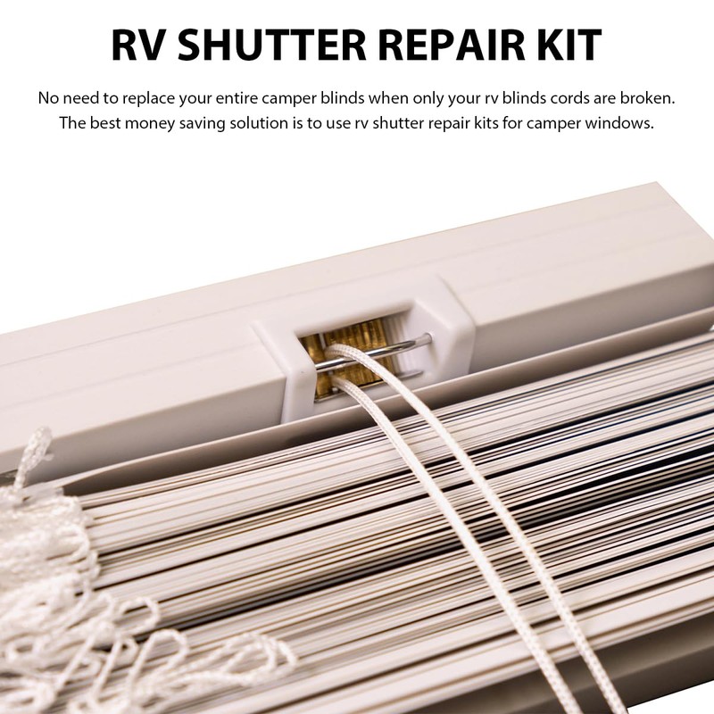 BWBWND RV Blinds Repair Kit, Pleated Shade Restringing Cord Threading