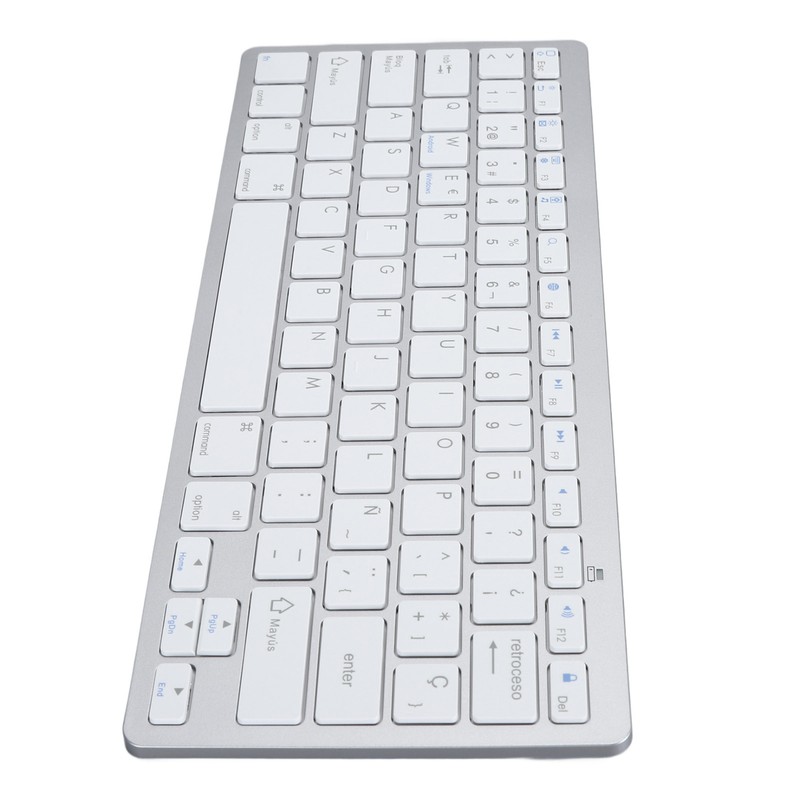 Wireless Bluetooth Keyboard Portable Compact Ultra Thin Bilingual Universal for