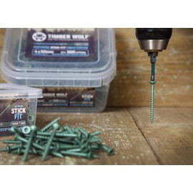 Timber Wolf Exterior Woodscrews - 4.0 x 40mm - Tub of 300
