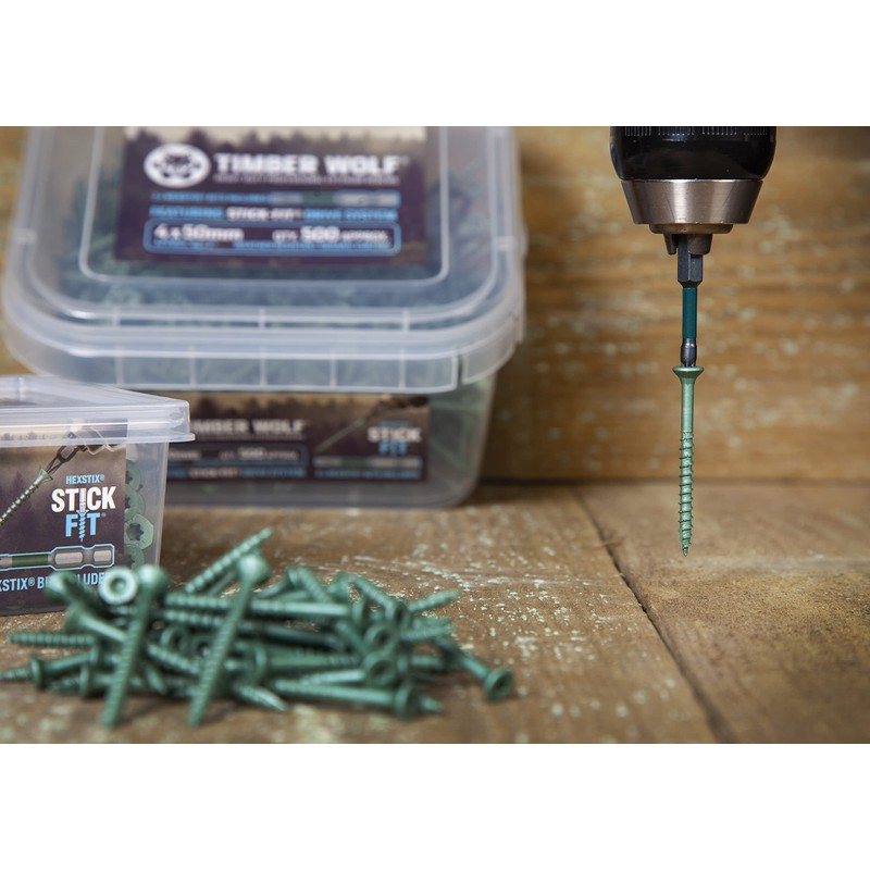 Timber Wolf Exterior Woodscrews - 4.0 x 40mm - Tub