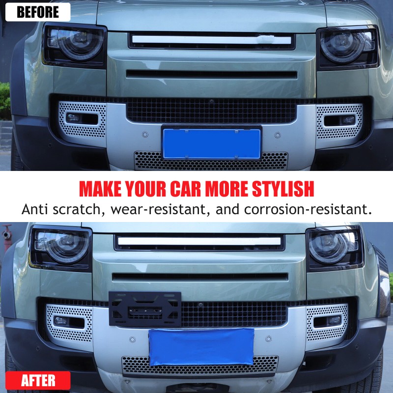 carpart2021 Front Bumper Tow Hook License Plate Mount Bracket For