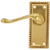 Frelan JG2 Georgian Brass Lever Latch Door Handles 112 x