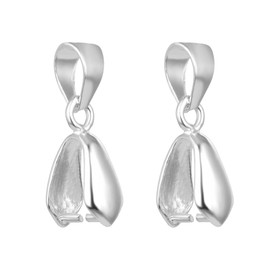 Adabele BF69-1 - Juego de 20 colgantes resistentes al deslustre, conectores de 15 mm, latón chapado en plata de ley para fabricación de joyas y manualidades