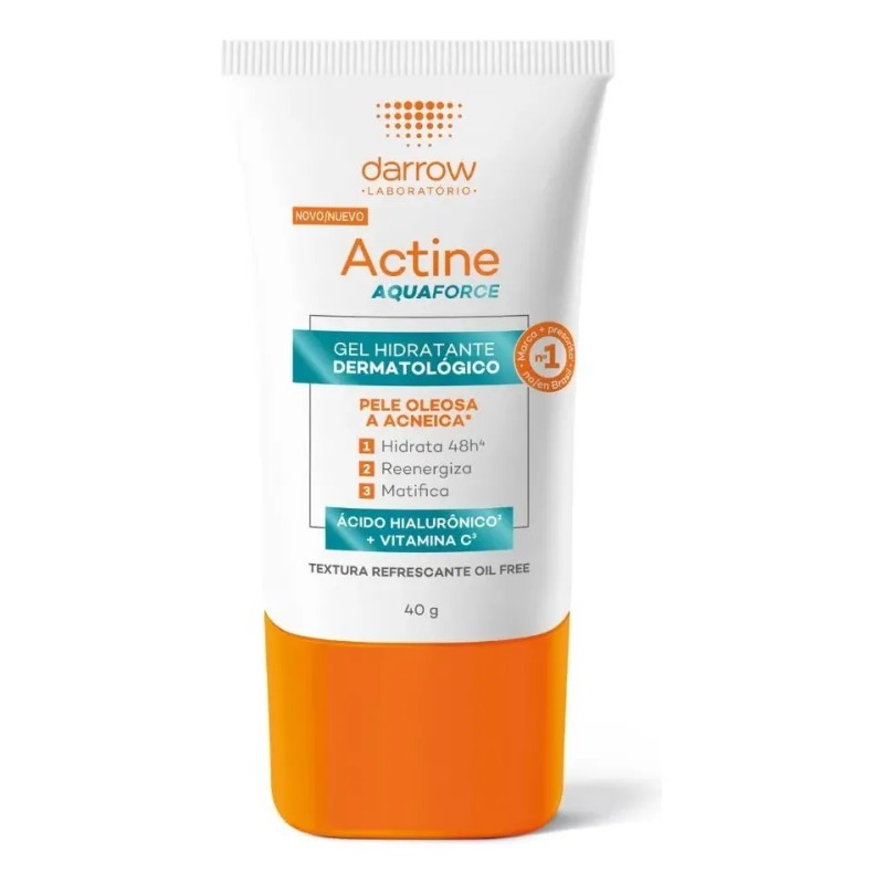 Gel Hidratante Actine Aquaforce Para Pieles Oleosas Y Acneicas 40g