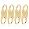 4 Zipper Fasteners for Backpacks, Anti-Theft, Removable Zipper Clips, Small