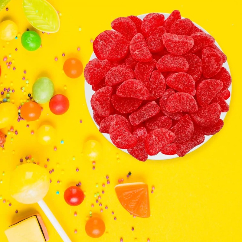 Sunny Island Cherry Slices Sugar-Dusted Jelly Candy - 2 Pound