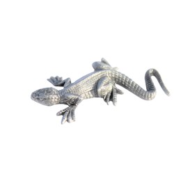 Hastings Pewter Company Lead Free Pewter Mini Lizard Figurine Reptile Game Piece Decoration