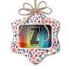 NEONBLOND Christmas Ornament Z Characters, Letter Color fire Red White