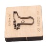 Leather Punching Die Shoe Shaped Alloy Steel Blade Birch Base