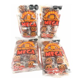 4paq C 20pz Mega Serpentinas Rollos Tamarindo Fruta Orquidea