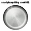 CAMBUY Stainless Steel Plates 9 inch 304 Metal Lightweight Unbreakable