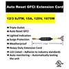 ShockGuard Portable GFCI Extension Cord | 2-Foot 12/3 Gauge SJTW