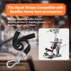 ArrogantF 42'' Adjustable Squat Bar Lat Tower Straps Compatible With