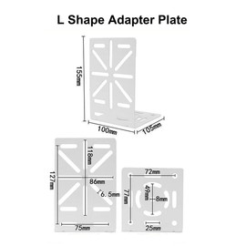 V-Fiabilidad L-Shape Dome Camera Bracket,Universal Wall Ceiling Mount Bracket Adapter Mount Extension Support for Security CCTV Hikvision Dome Camera, CCTV Security