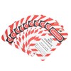 Safety Label, Hazard Label 10 Pieces Front/Back Label Security Label