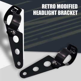 Biqing 2PCS Motorcycle Headlight Brackets 28mm-38mm,Universal Motorbike Modified Headlight Mount Brackets Clamp Fork Ear
