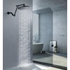 BRIGHT SHOWERS Brass Shower Arm Extender for Rain and Handheld