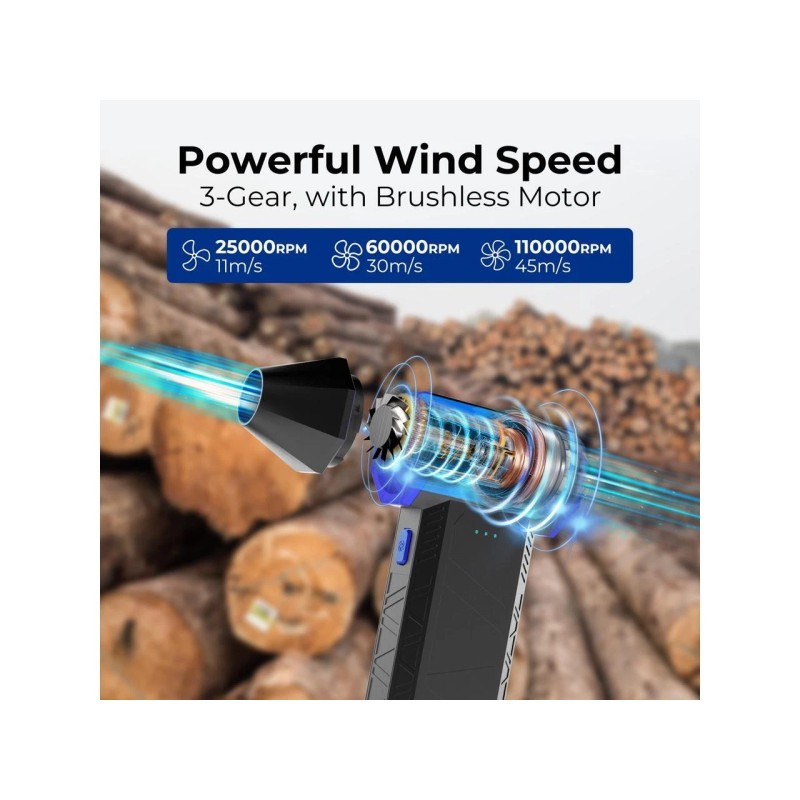 Rosewill Electric Air Duster-110,000 RPM Super Power Cordless Compressed Air