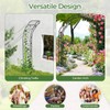 Happygrill Garden Arch Trellis, 2 Sides 8.2FT Metal Archway Pergola