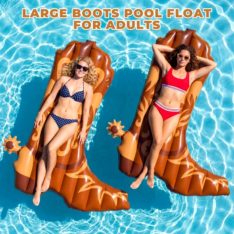 Pool Float,6 Ft Cowgirl Boot Pool Float for Adults Funny