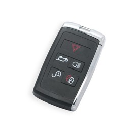 BROVACS Upgraded Modified Key Shell Soft TPU Button Compatible with LAND ROVER Range Rover Evoque Sport Velar JAGUAR 5 Button Keyless Entry Smart Remote Key Case Fob SS702A