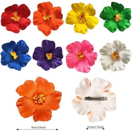 Bohemian Flower Hair Clips, 8Pcs Hawaiian Beach Flower Hair Pins Clips, Bohemian Flower Hair Clips for Women