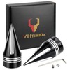YHTIMIOX Front Axle Nut Covers Chrome Front Axle Cover Caps