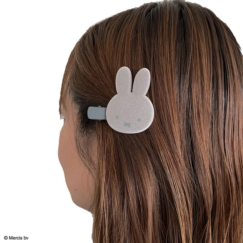 SHOBIDO Miffy Flocked Die Cut Bangs Clip MF46385 Dick Bruna