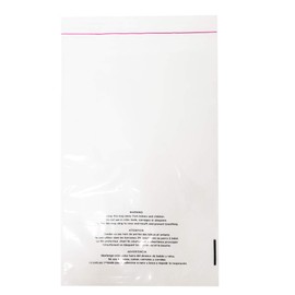 The Elixir 1.5 Mil Seal Seal Clear Flat Bags with Suffocation Warning, 8 x 10 inch 100 Bags Resealable Clear & Extra Super Strong Seal for Clothes