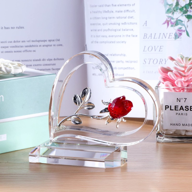 Birthday Gift, Mother, Wife, Girlfriend, Popular [Genuine] K9 Crystal, Heart-shaped