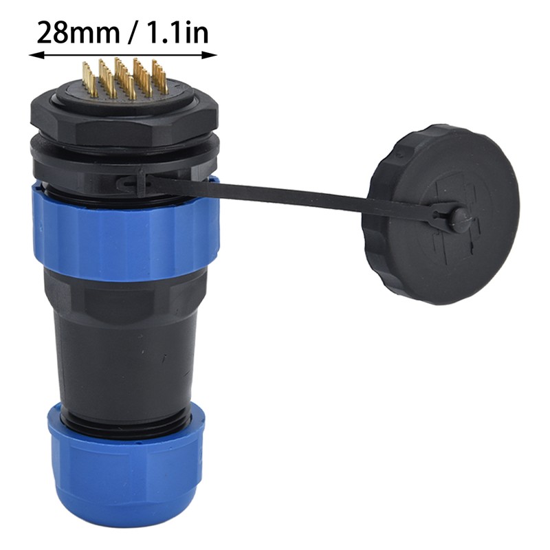 Waterproof Connector Back Nut IP68 Aviation Power Socket 5A for