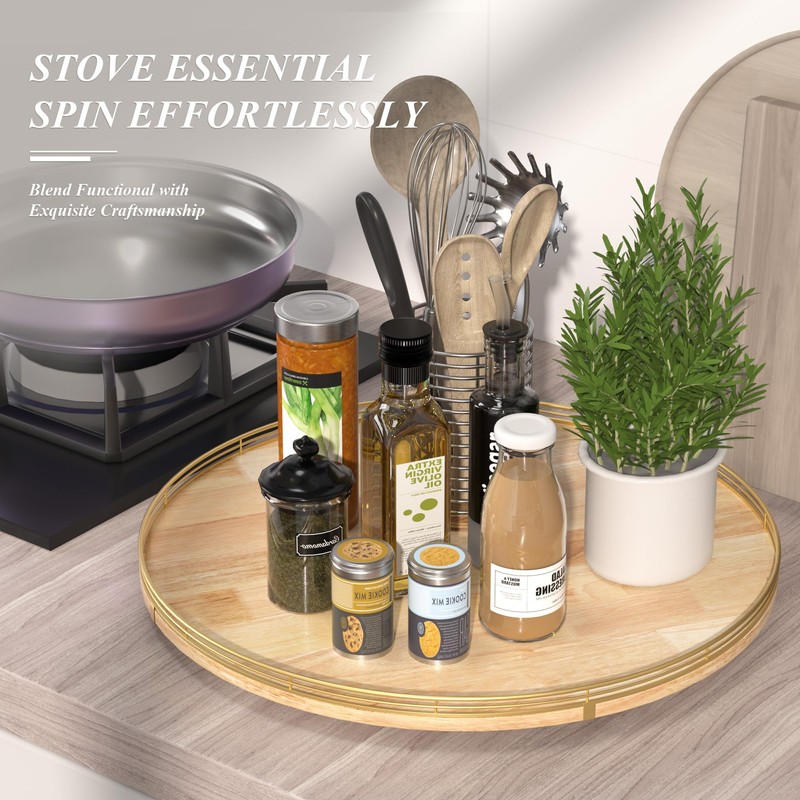 24 Inch Extra Large Lazy Susan Turntable - Premium Solid