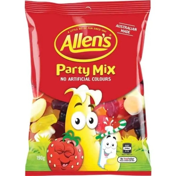 Allens Bulk Allens Party Mix 190g ($5.00 each x 12 units)