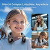 ZHZW Portable Neck Fan with 6000mAh USB - Rechargeable Battery,